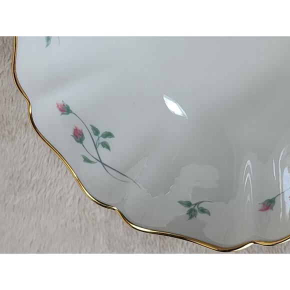 Lenox Bowl Rose Manor Gold Trim 90's New w/ Box 5 1/2" Made in USA Vintage - Picture 8 of 14